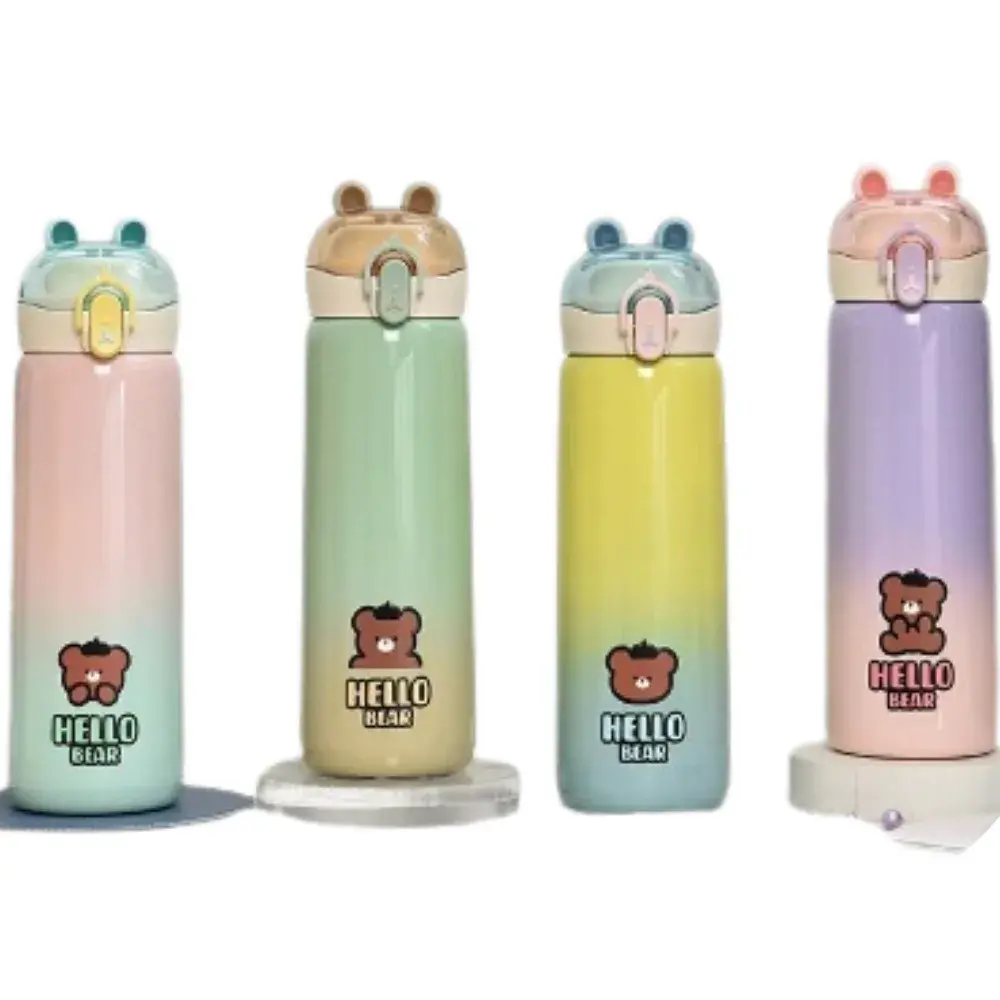 Botella de agua termal de acero inoxidable Kawaii