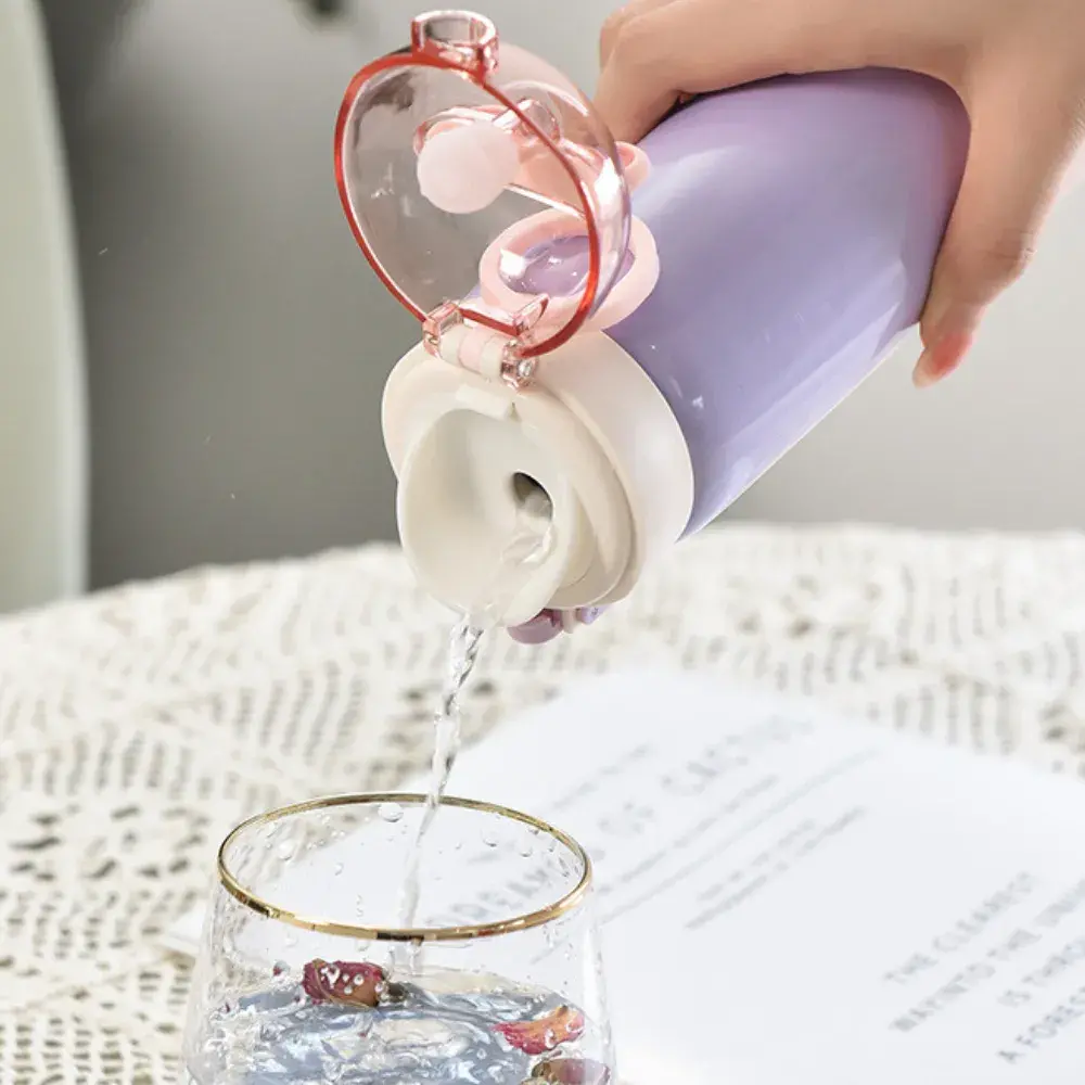 Botella de agua termal de acero inoxidable Kawaii - Imagen 2
