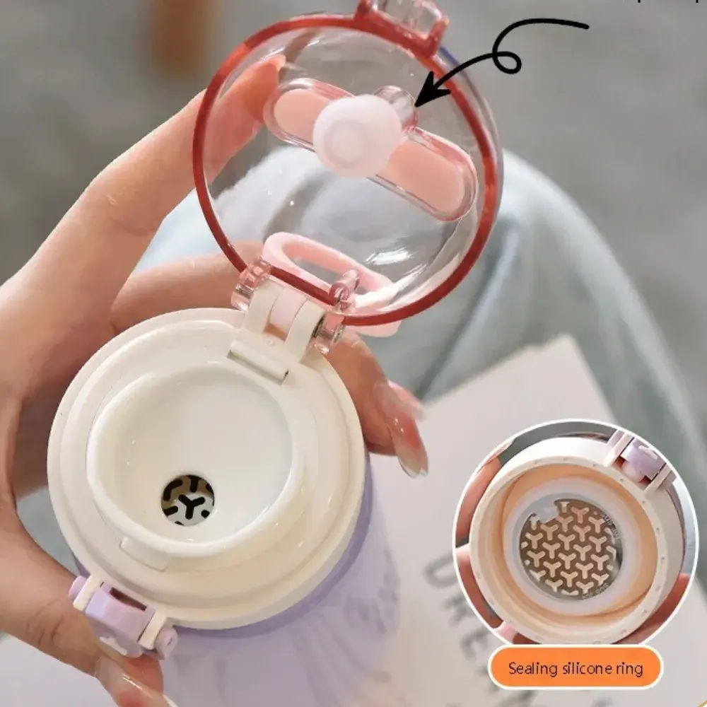Botella de agua termal de acero inoxidable Kawaii - Imagen 3